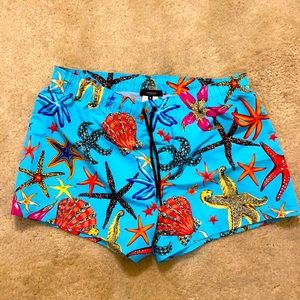 VERSACE SEA SHELL SWIM TRUNKS
